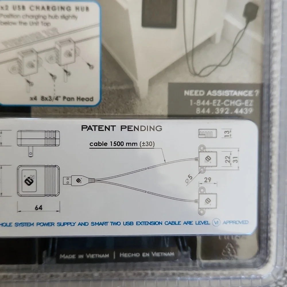 USB Charger for dressers